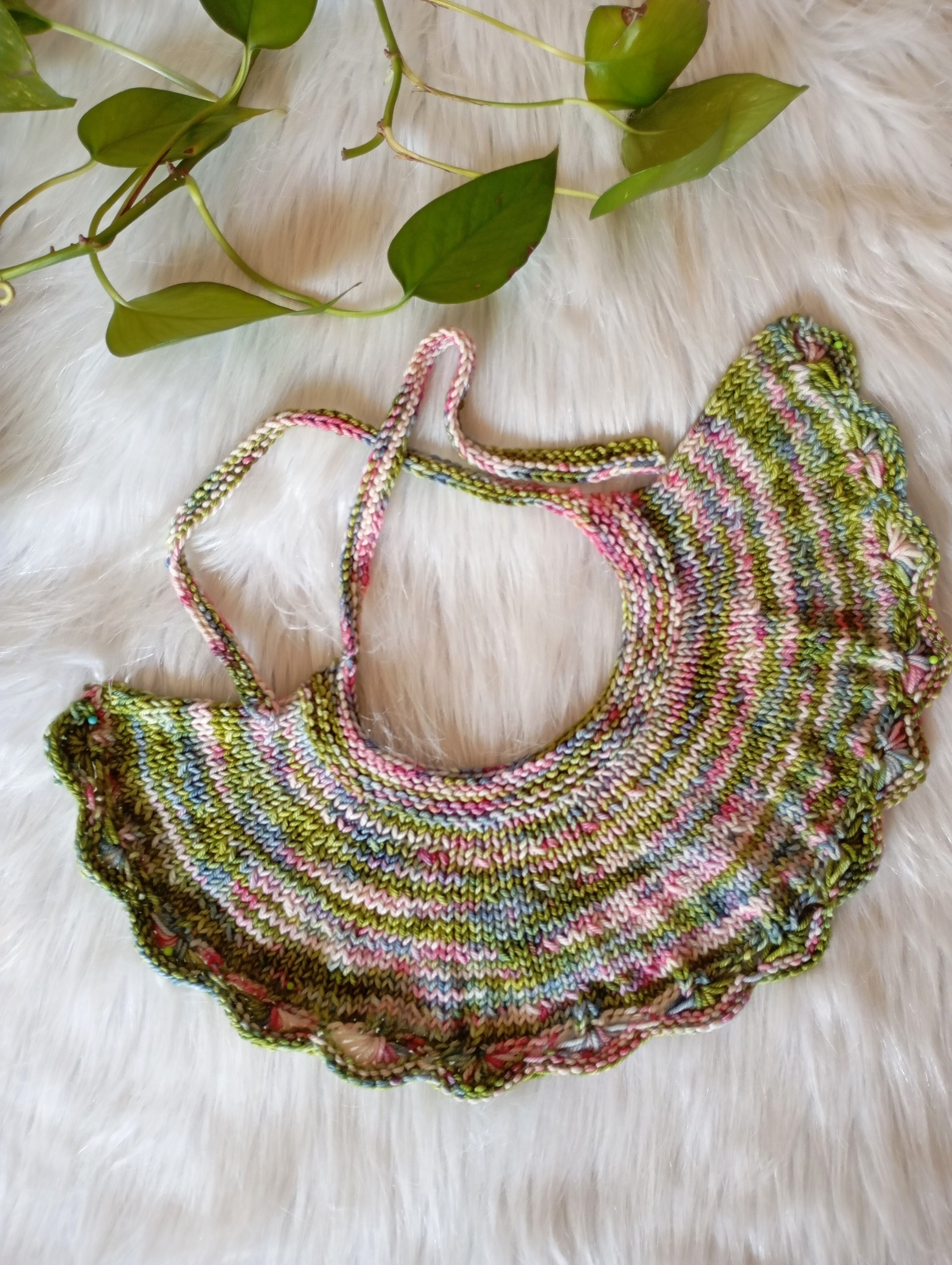 【美品】eLLa selectshop scallop collar knit Scalloped Edge Knit Collar - Akamatra